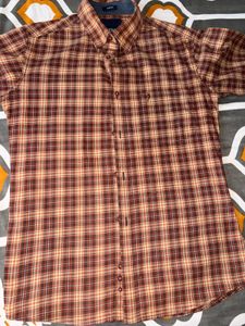 Indian Terrain Men's Plaid Long Sleeve Shirt