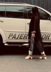 Elegant Black chickenkari Kurta