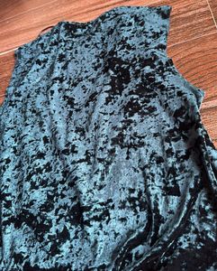 Crushed Velvet Sleeveless Vest