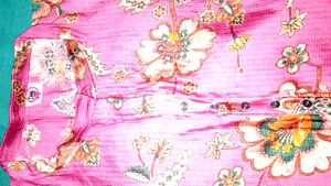 Beautiful Pink Floral Saree
