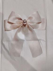 White T-shirt with Bow Detail