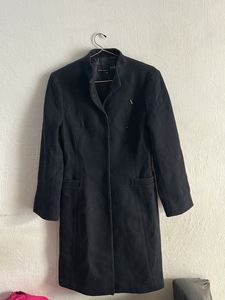 Black Wool Blend Coat
