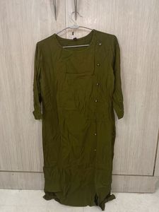 Olive Green Kurta