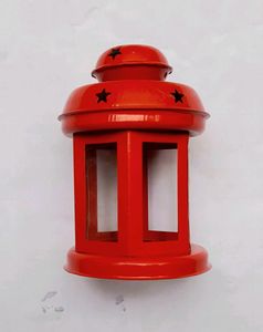 Iron Lamp with Candle Tealights &amp; Festive Decor