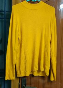 MUSTARD COLOURED PULLOVER FOR WOMEN