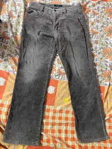 Men's Grey Corduroy Pants