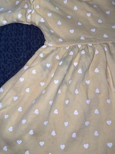 Cute Yellow Heart Bunny Dress