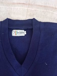 Classic Navy V-Neck Sweater