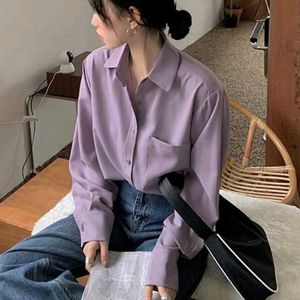 Korean Pintrest Chic premium baggy purple shirt