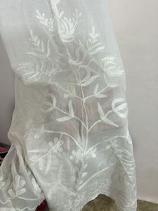 Elegant White Chikankari Kurta
