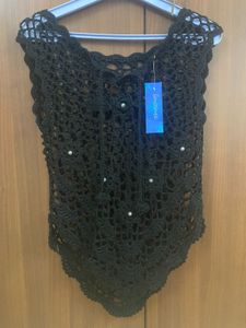 New Crochet Black Top
