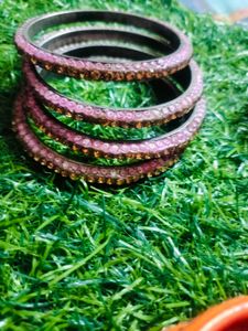 Sparkling Multi-Color Bangles Set