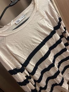 Zara Striped Long Sleeve Top