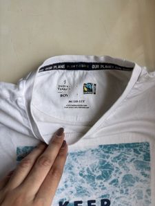 White Graphic T-Shirt Boys