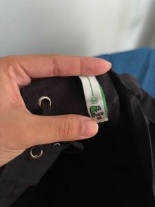 Newme Black Solid Tieup Top