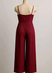 SHEIN Maroon Jumpsuit For Women