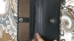 Stylish Black Geometric Wallet