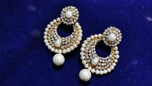 Elegant Pearl and Crystal Earrings
