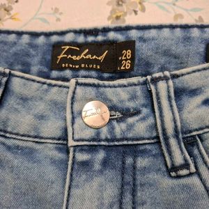Crop denim jeans