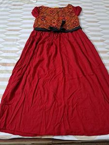 Red Ethnic Gown