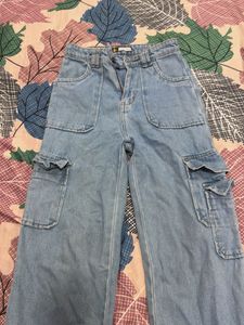 Off Duty Blue Cargo Jeans