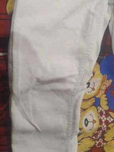 Cream Colored Denim Jeans