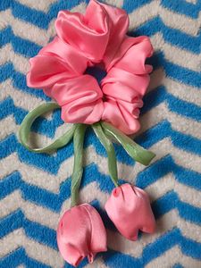 Floral Tulip Scrunchies (price of 1piece )