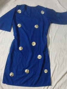 Royal Blue Embroidered Kurta