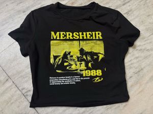 Graphic Print Cropped T-Shirt
