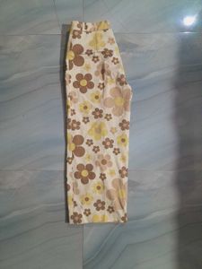 Floral Korean Straight Pants