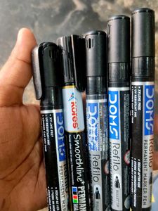 DOMS Permanent Marker Pens (Set of 6)