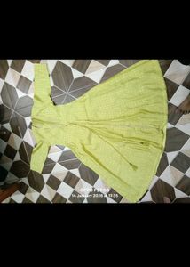 Elegant Lime Green Kurta amd jacket Set