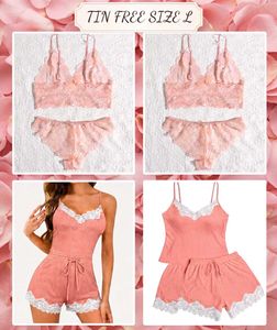 Cozy Lace nighty combo