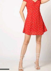 Red Polka Dot Mini Dress