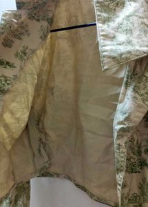 Vintage Print Cropped Jacket