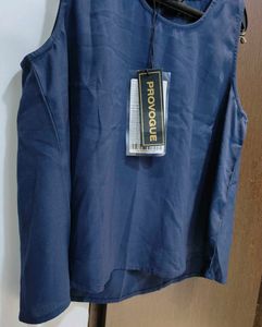 New Provogue Sleeveless Navy Blue Top