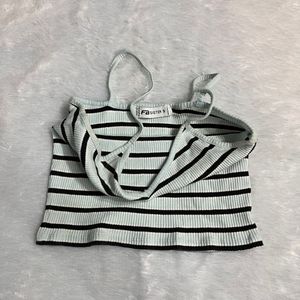 Striped Ribbed Tank Top