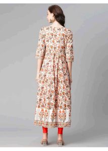 Stylish Floral Print Anarkali Kurta set