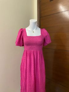 Chic Smocked Midi Dress 🎀