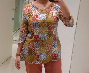 Bohemian Patchwork Kurta Top
