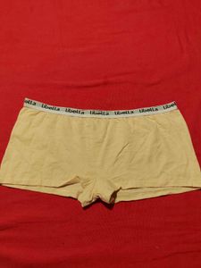 Cotton Boyshort Underwear – Light Yellow, XL