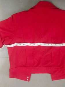 Red Cropped Jacket