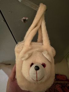 Cute Teddy Bear Plush Pouch Bag