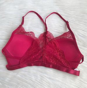 Hot Red Lace Bra