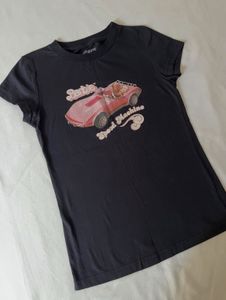 Cute Barbie "Speed Machine" Graphic T-Shirt