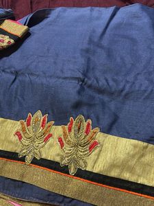 2 colour saree
