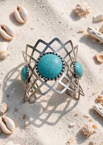 Boho Turquoise Cuff Bracelet