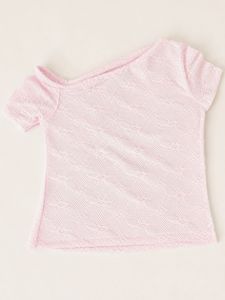 Pink Lace One Shoulder Top