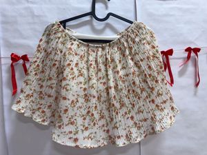 Floral Print Crop Top