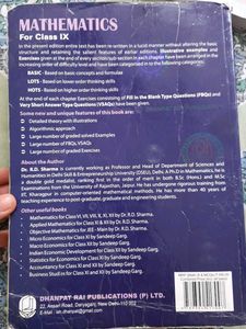 Mathematics for Class IX by R.D. Sharma